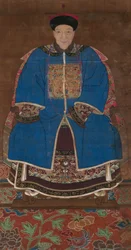 Ahnenporträt eines Mannes in einem Wintergewand